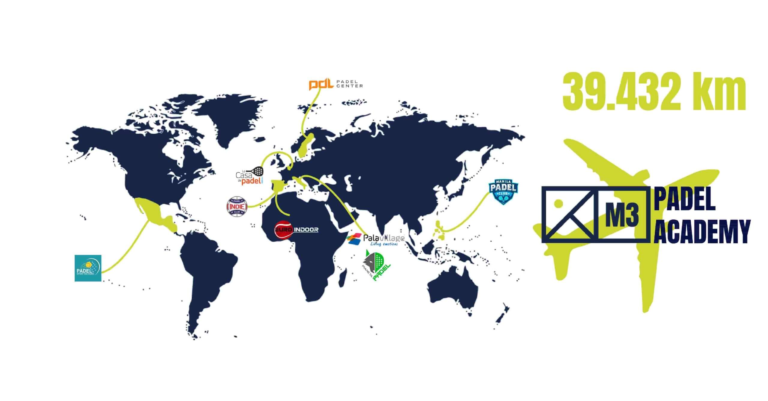 El Tour M3 de los 9 grandes proyectos de pádel en el mundo.